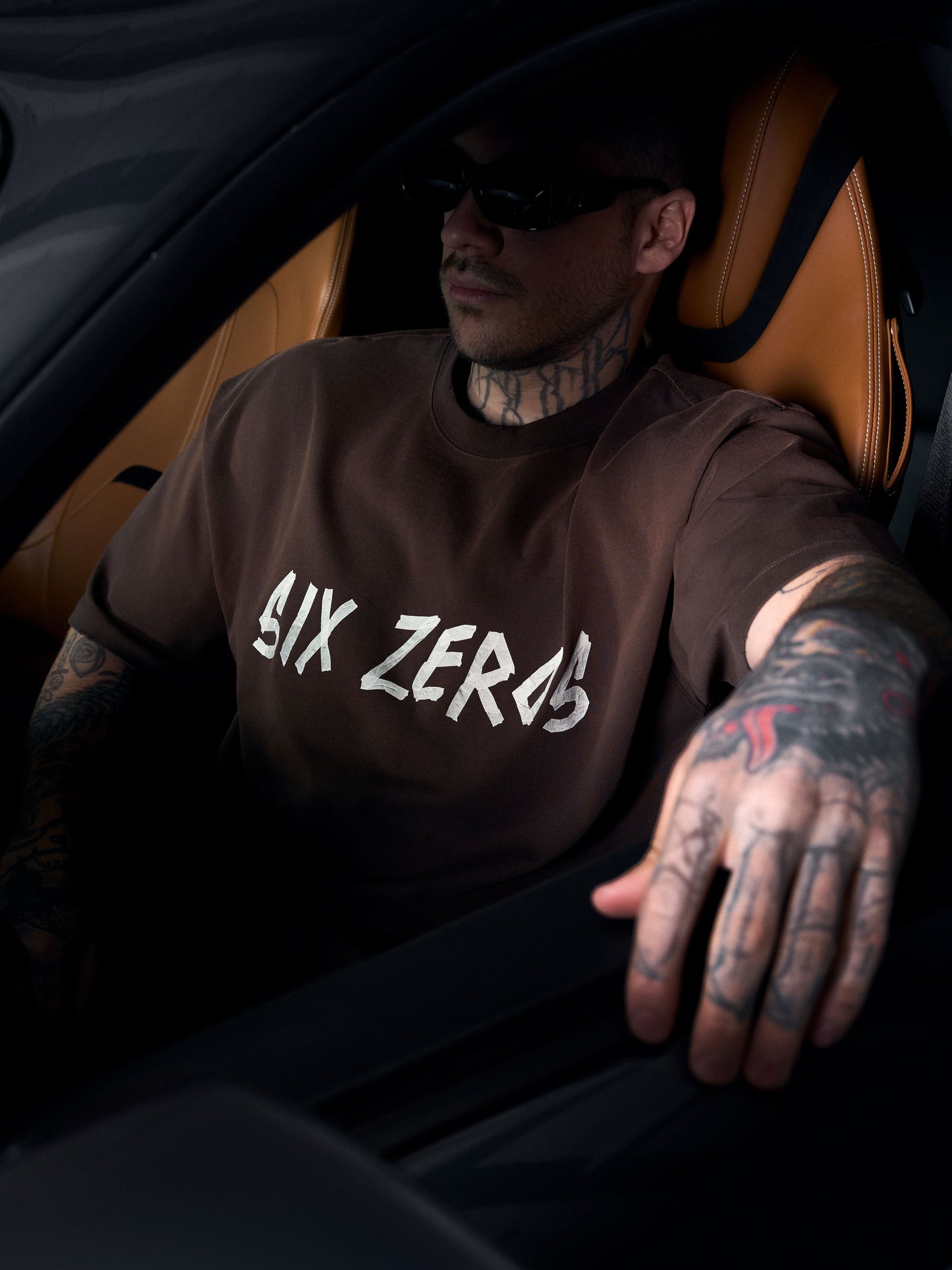 T-shirt TAPE rust brown