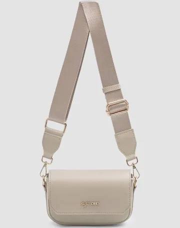 Beige leather bag