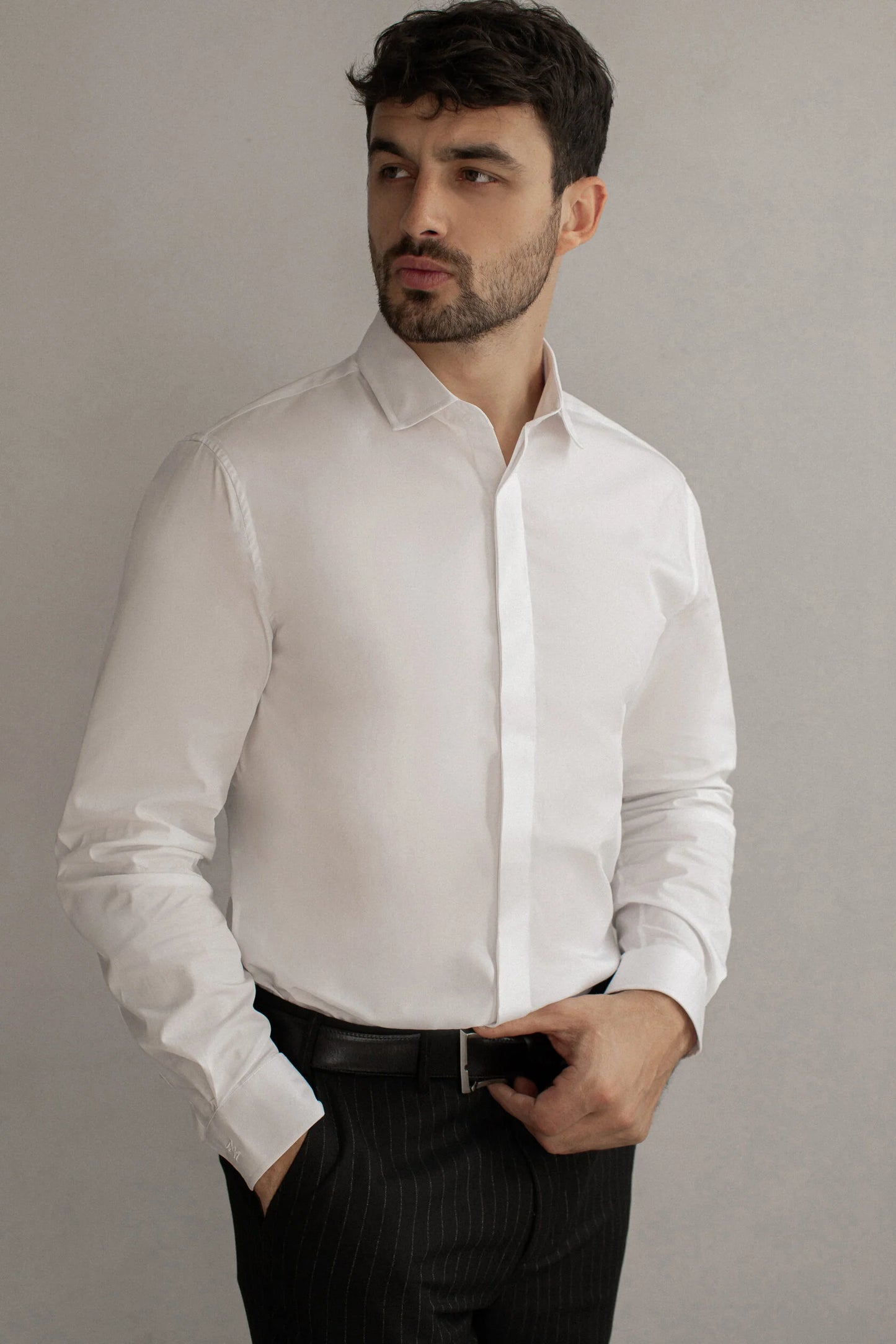 Men's white universal water-repellent shirt