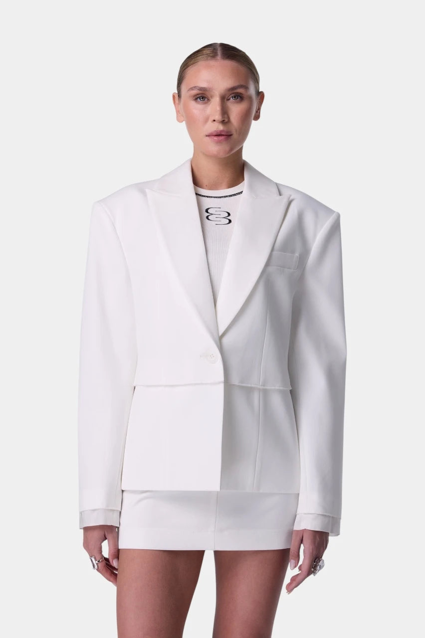 Crush convertible cream jacket