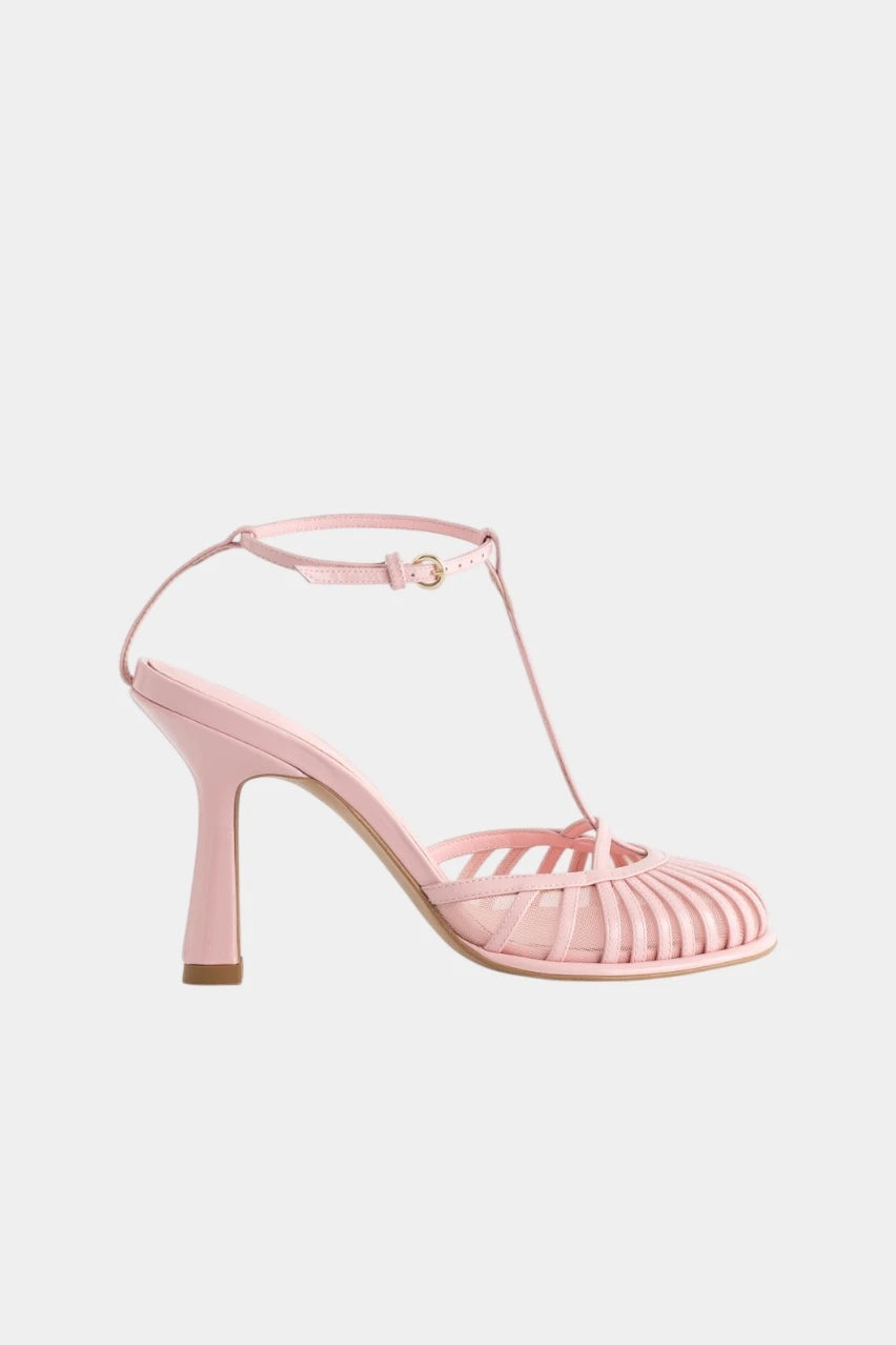 Goldie pink leather sandals