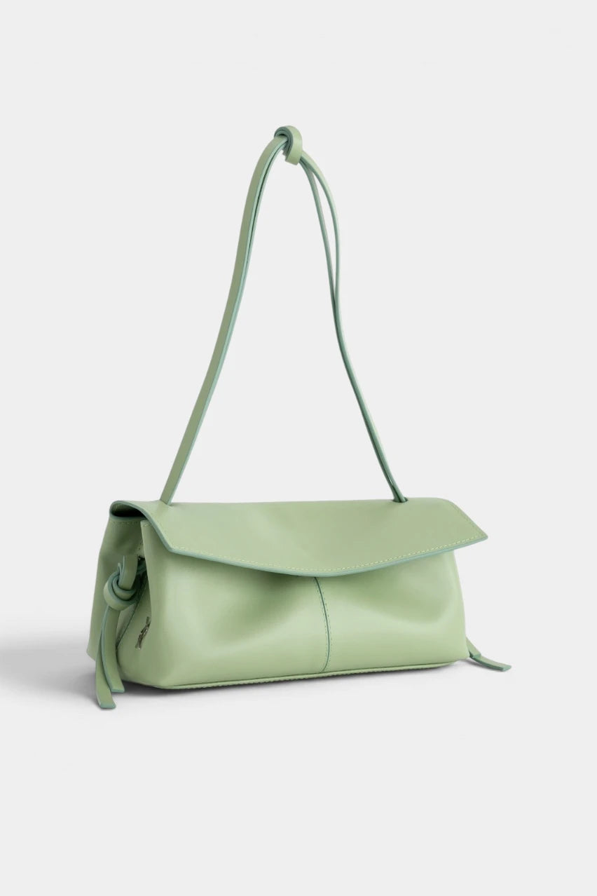 Light green leather Rebecca Baguette 29 bag
