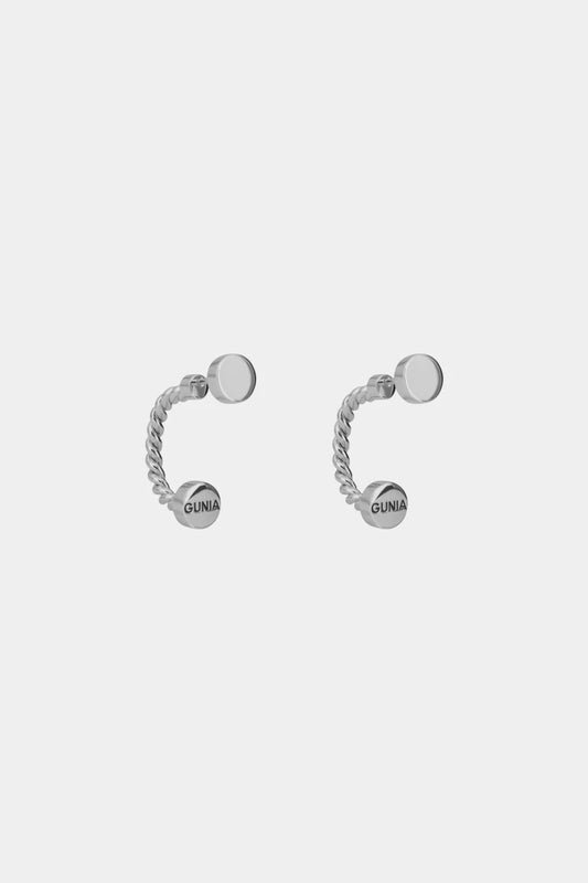 "Hryvna" Silver Earrings