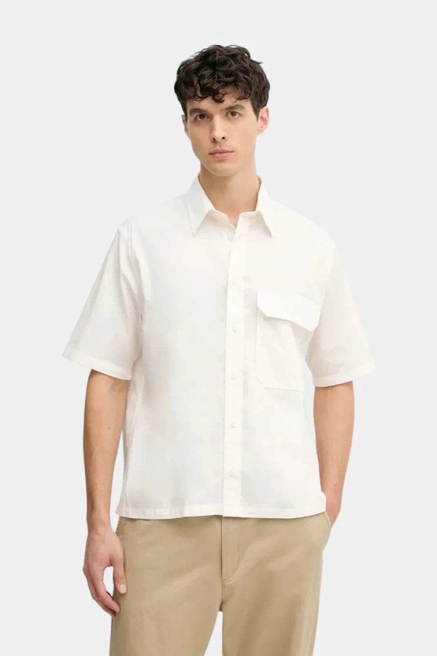 White short-sleeved shirt