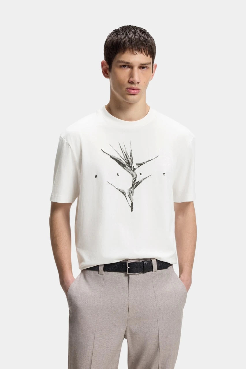 Darise printed T-shirt in cream