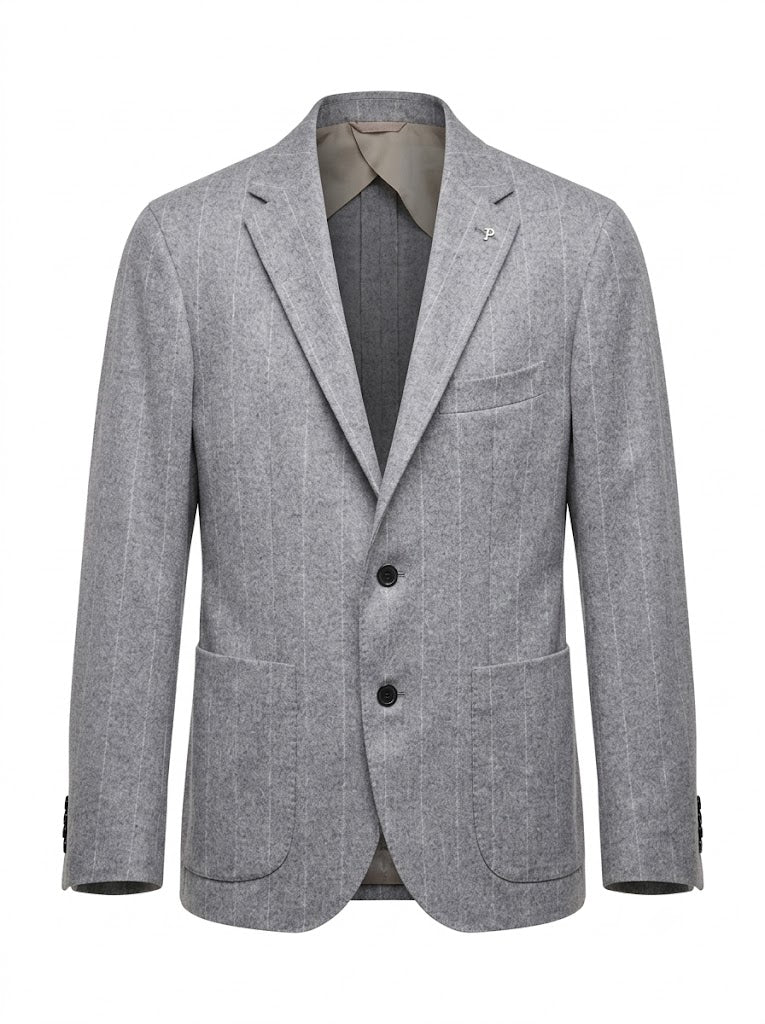 Classic grey wool blazer