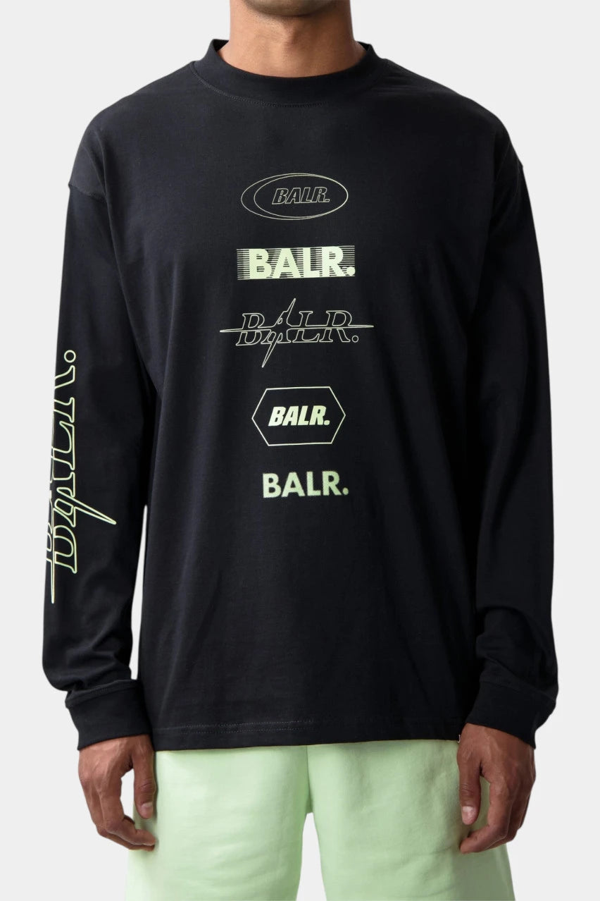 Black long-sleeve top