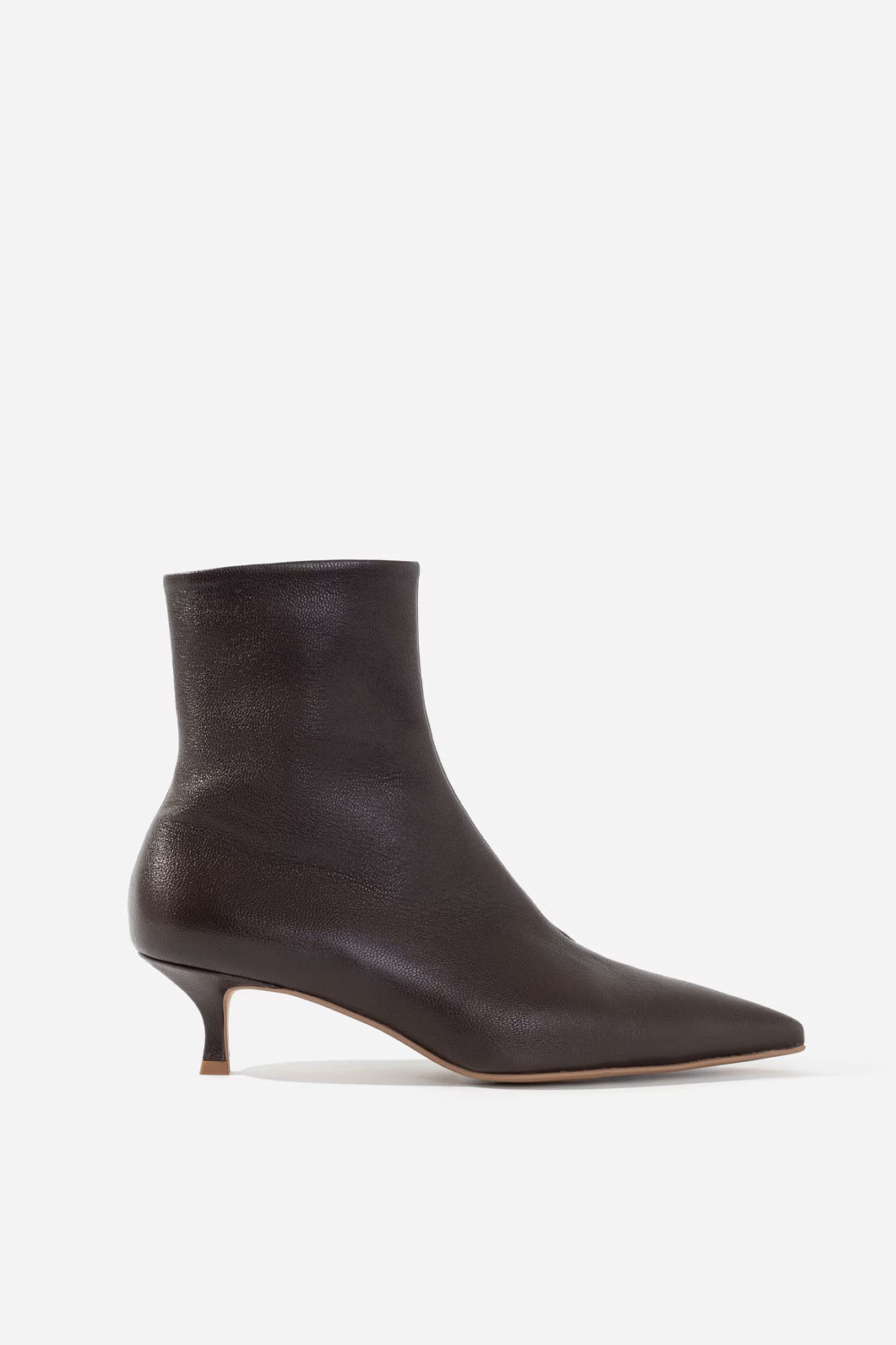 MARIA dark brown leather ankle boots