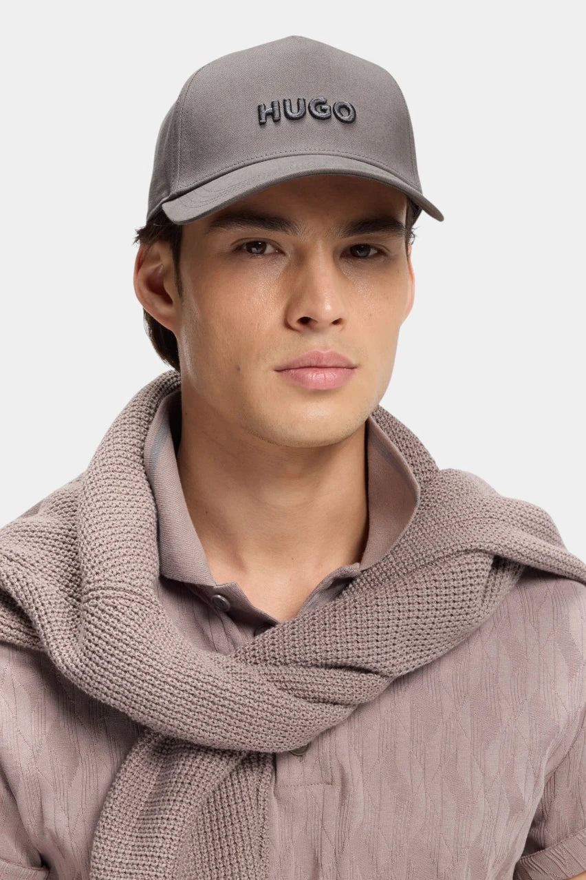 Grey Jude cotton twill cap