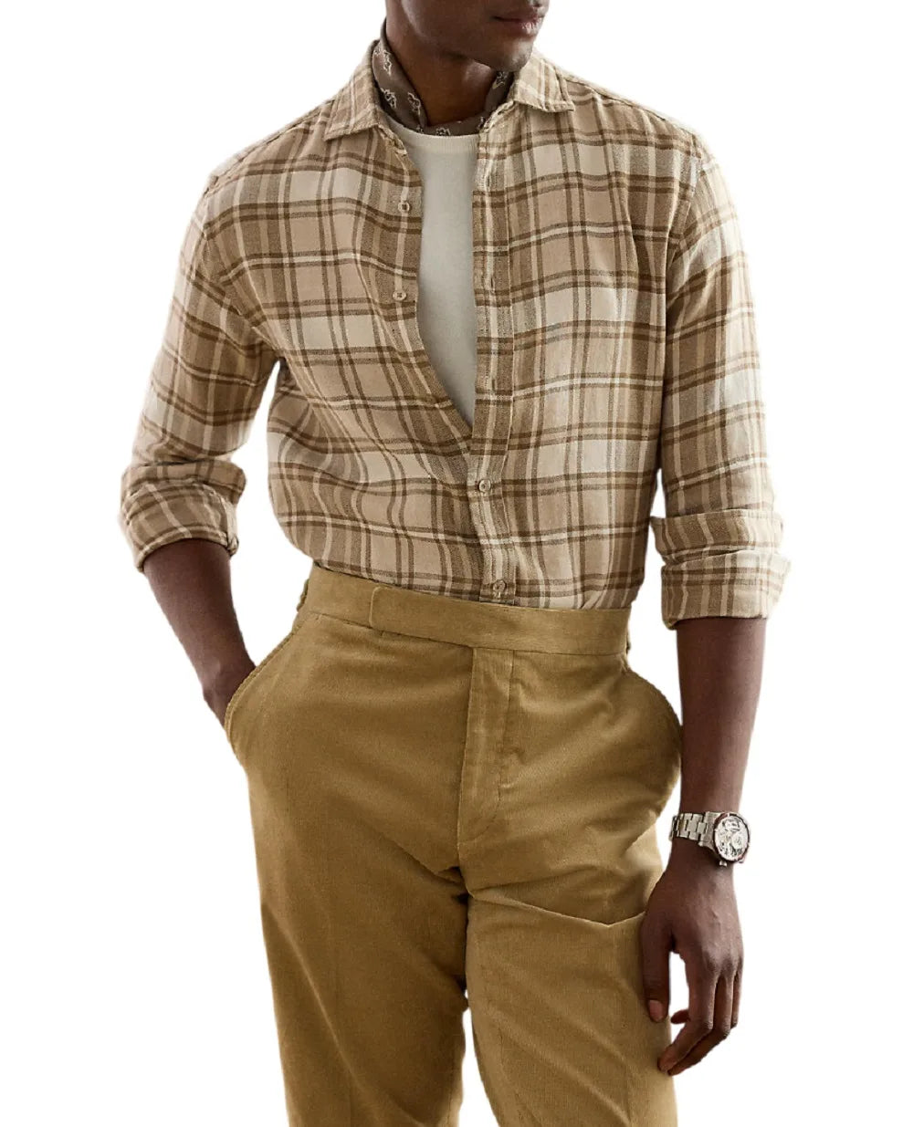 Linen and cotton shirt