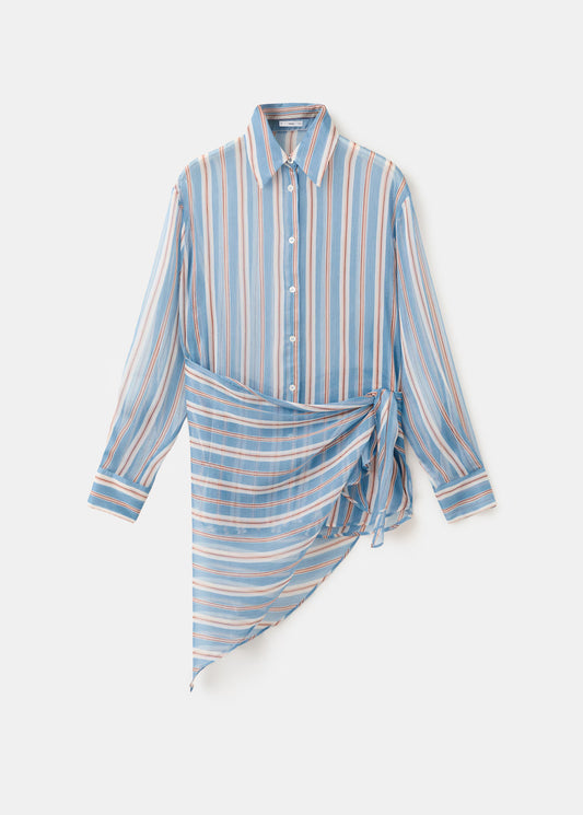 Striped handkerchief shirt