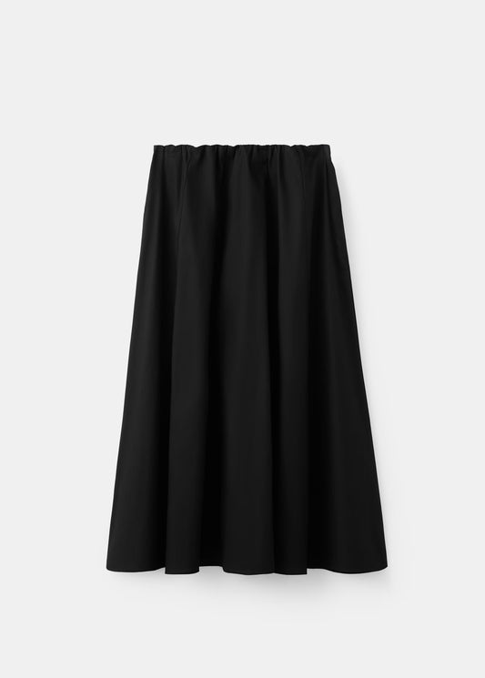 Flared cotton skirt