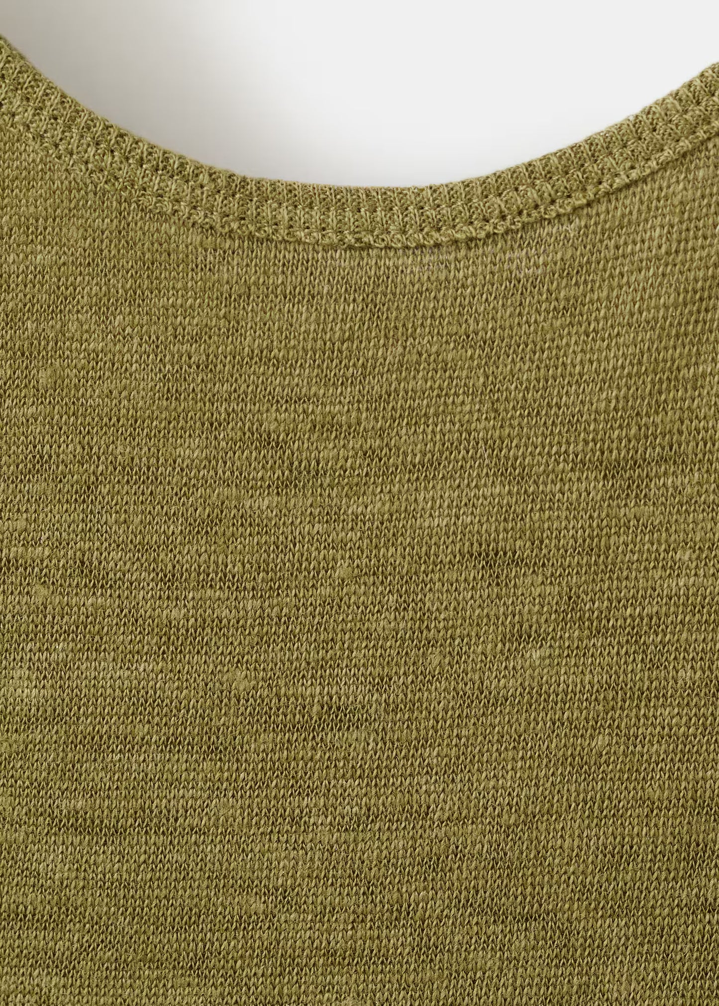 Linen crew neck top