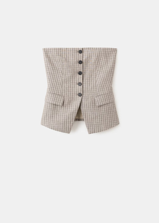 Bandeau top with buttons