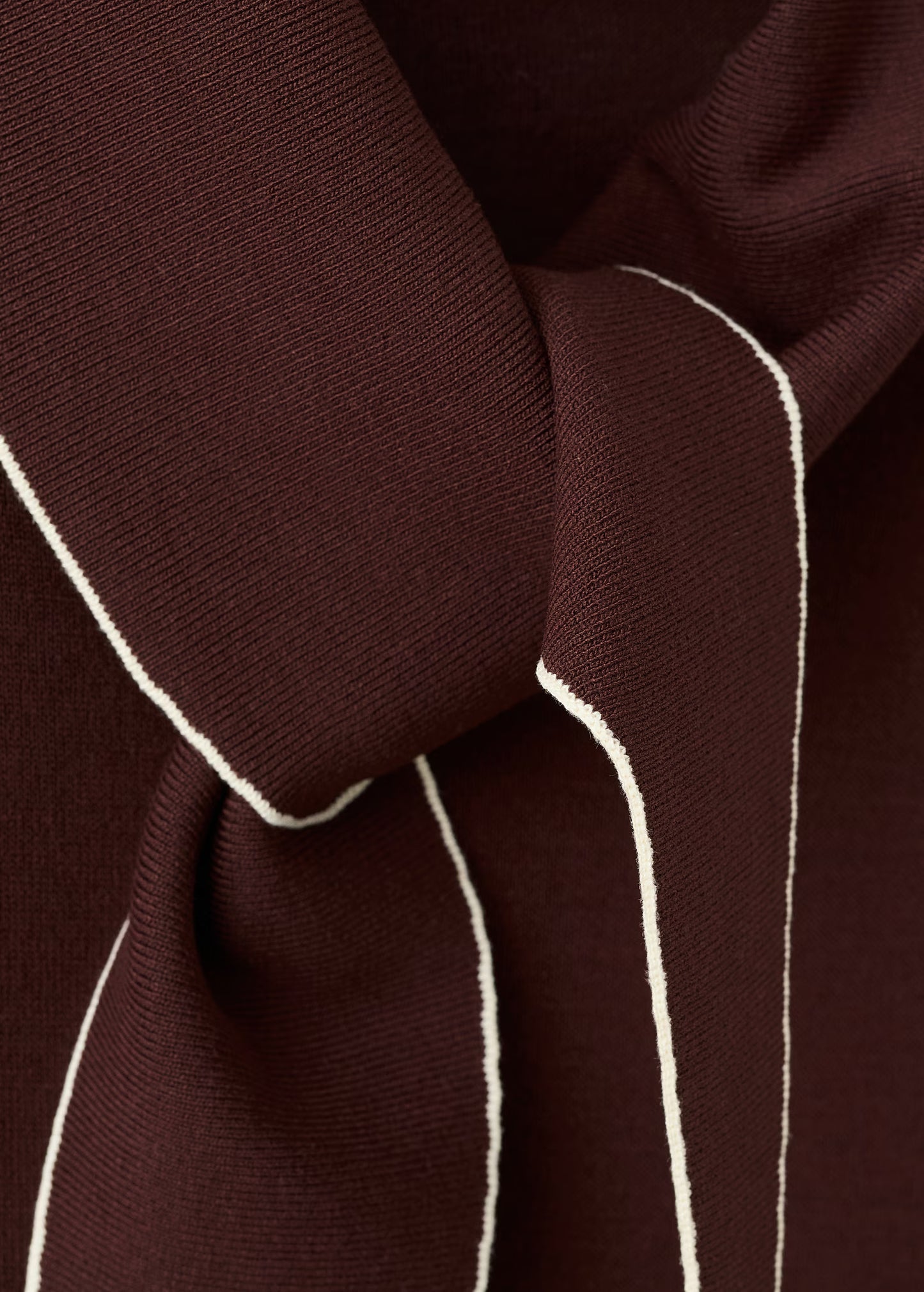 Knit top with scarf detail