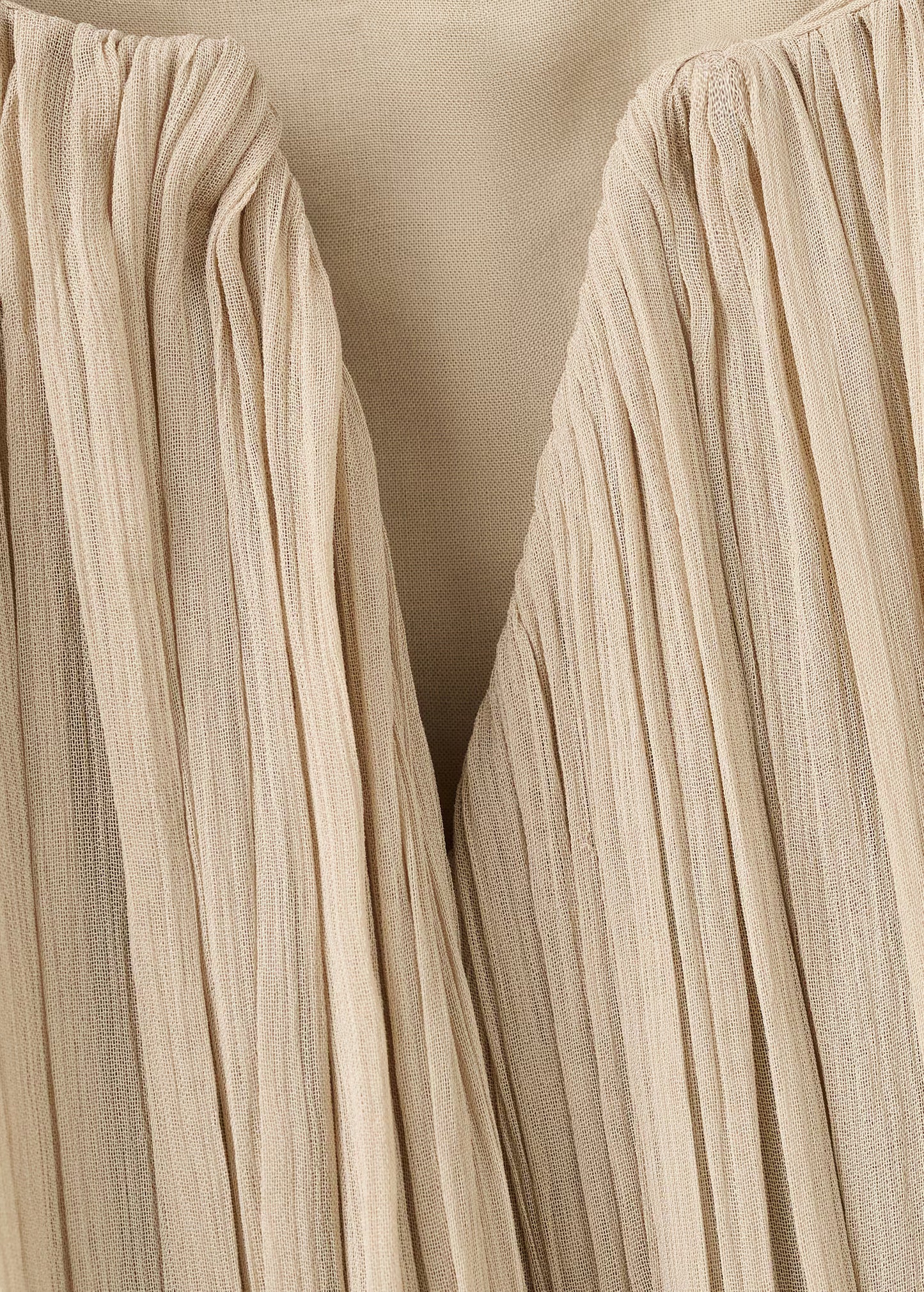 Pleated short dress with bateau neckline