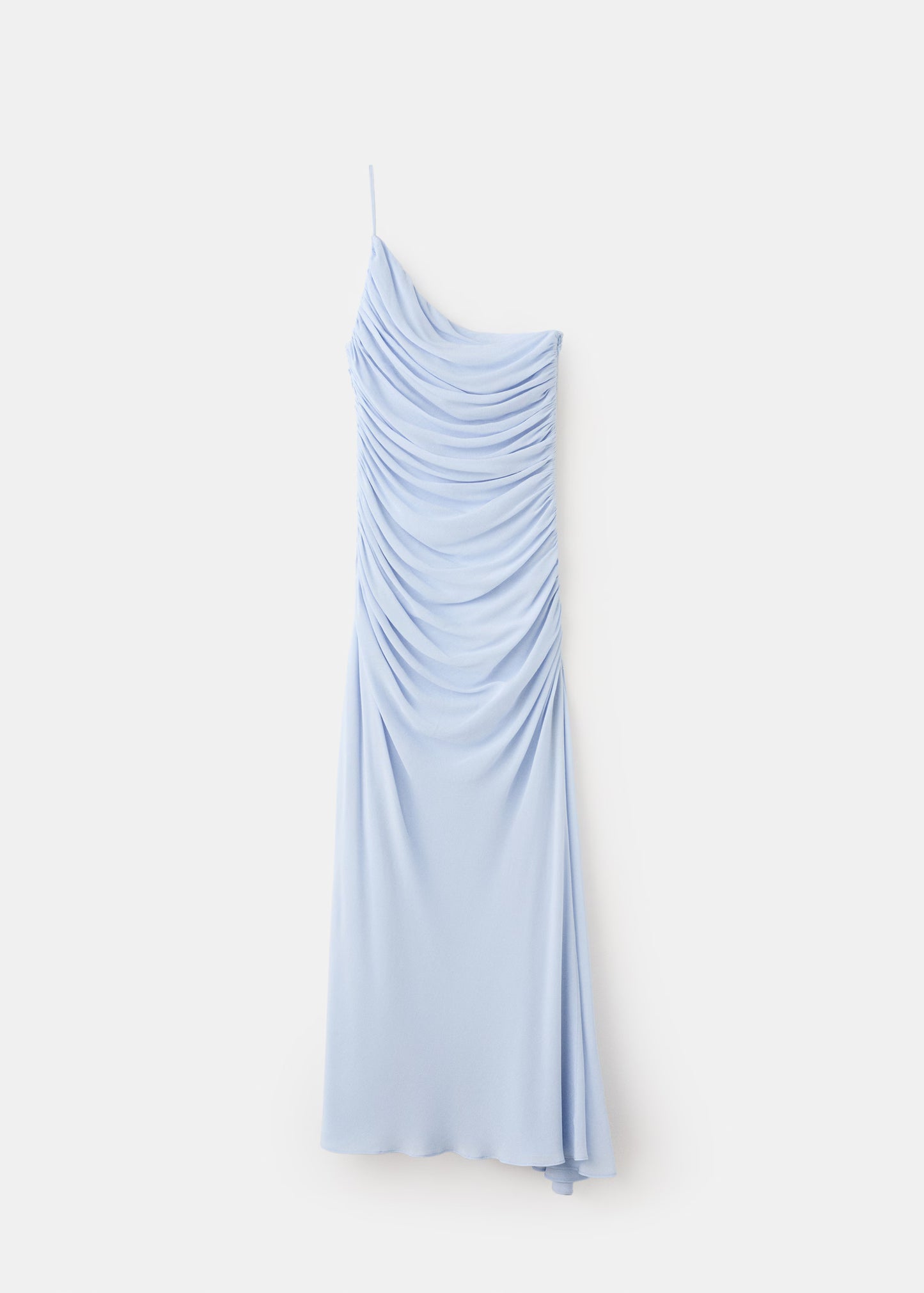 Asymmetrical pleated dress