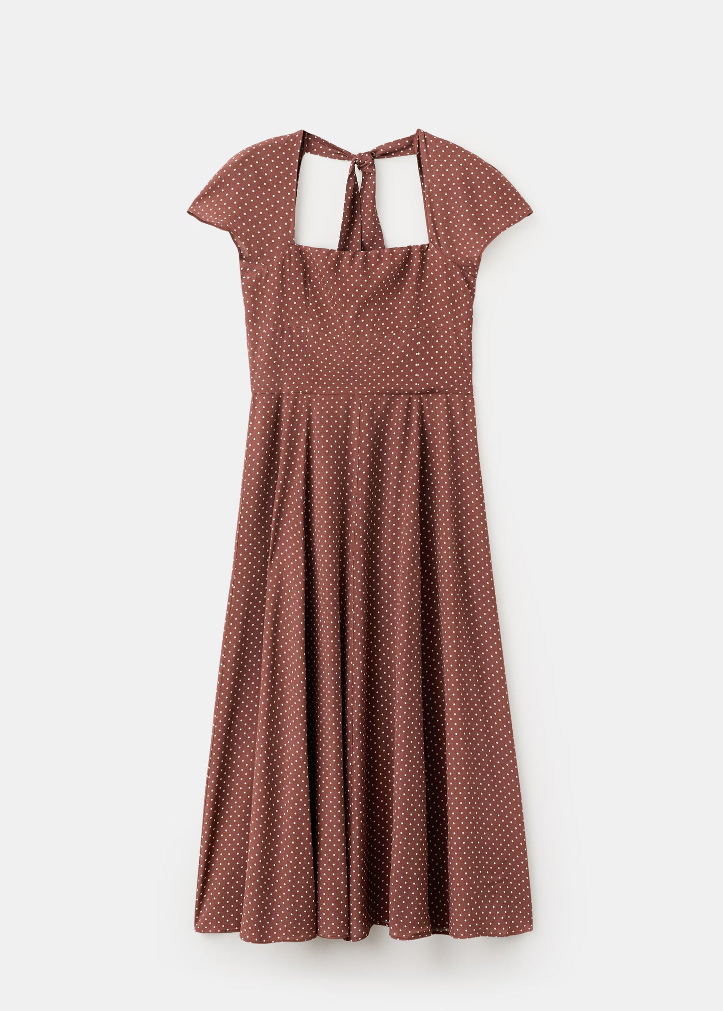 A-line polka-dot dress