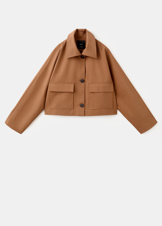 Cotton jacket with pockets