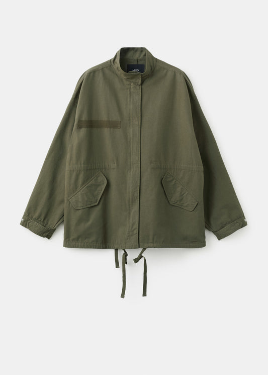 Cotton jacket with pockets