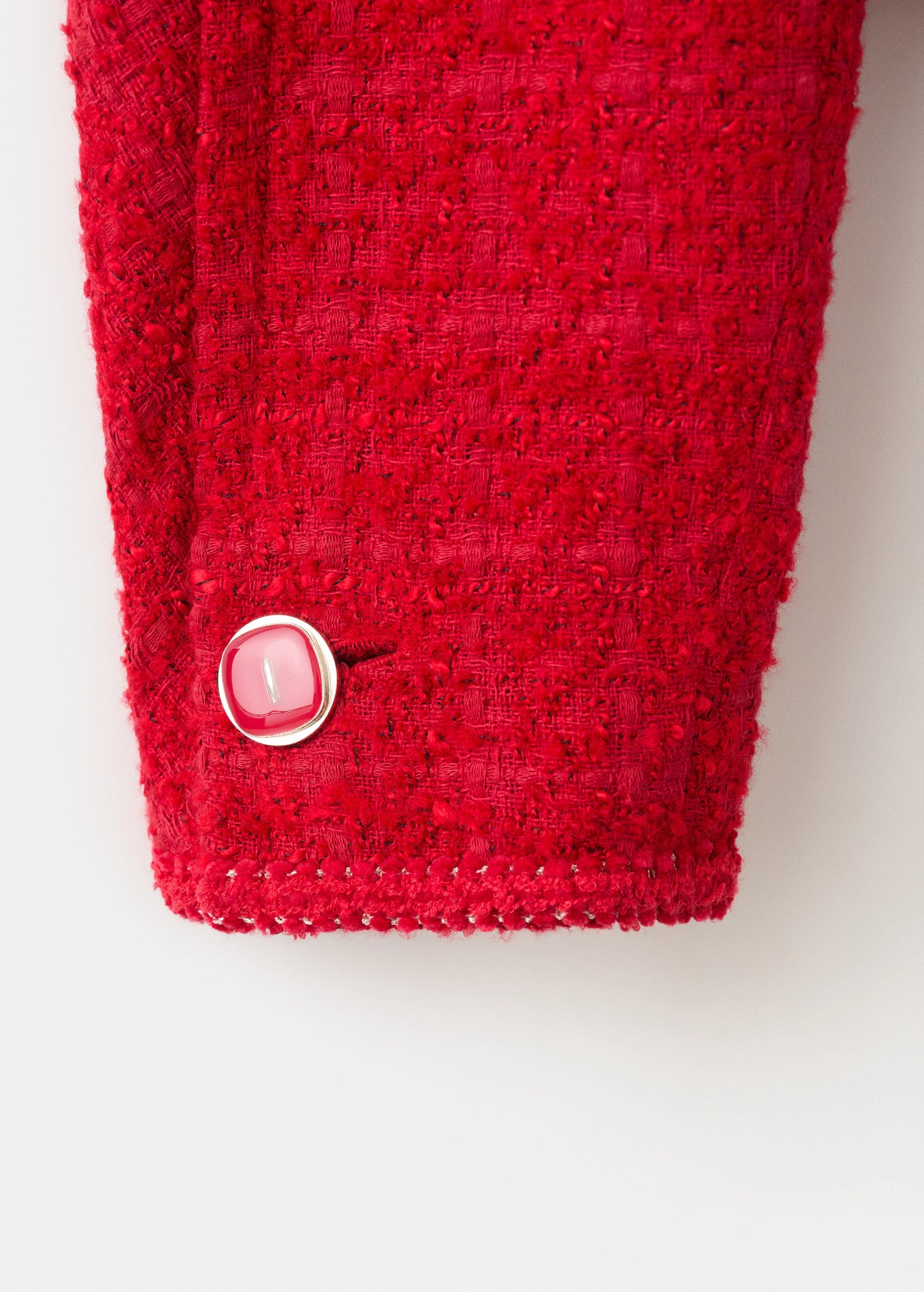 Tweed jacket with jewel buttons