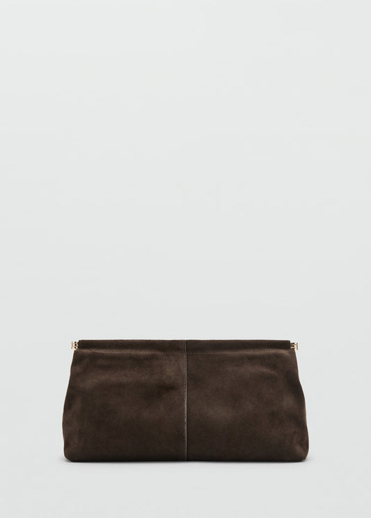 Suede handbag