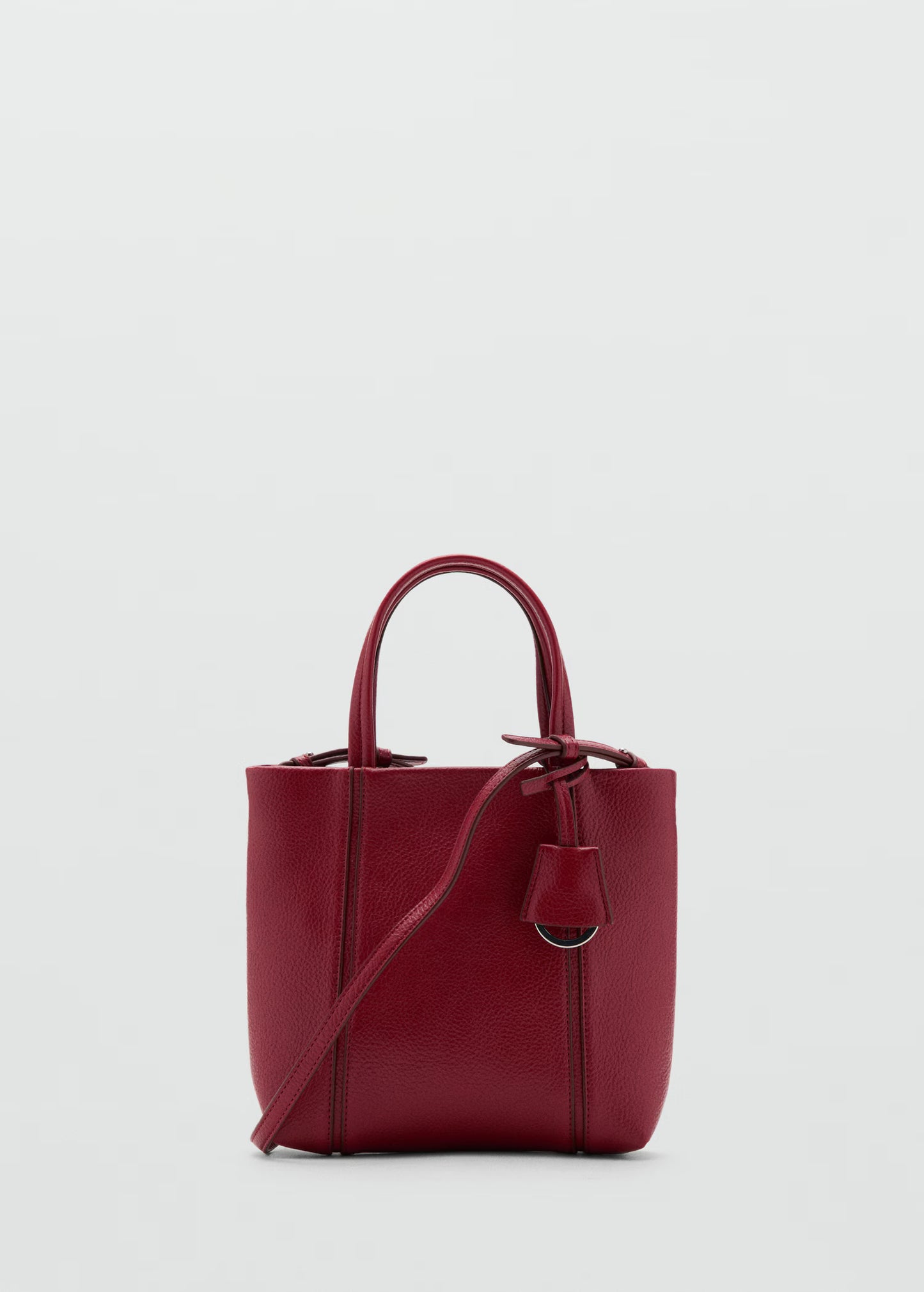 Mini rectangular handbag with handles