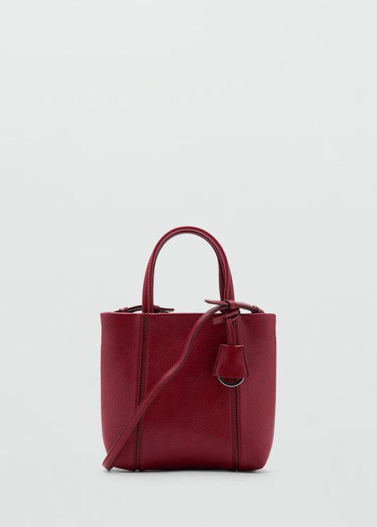 Mini rectangular handbag with handles