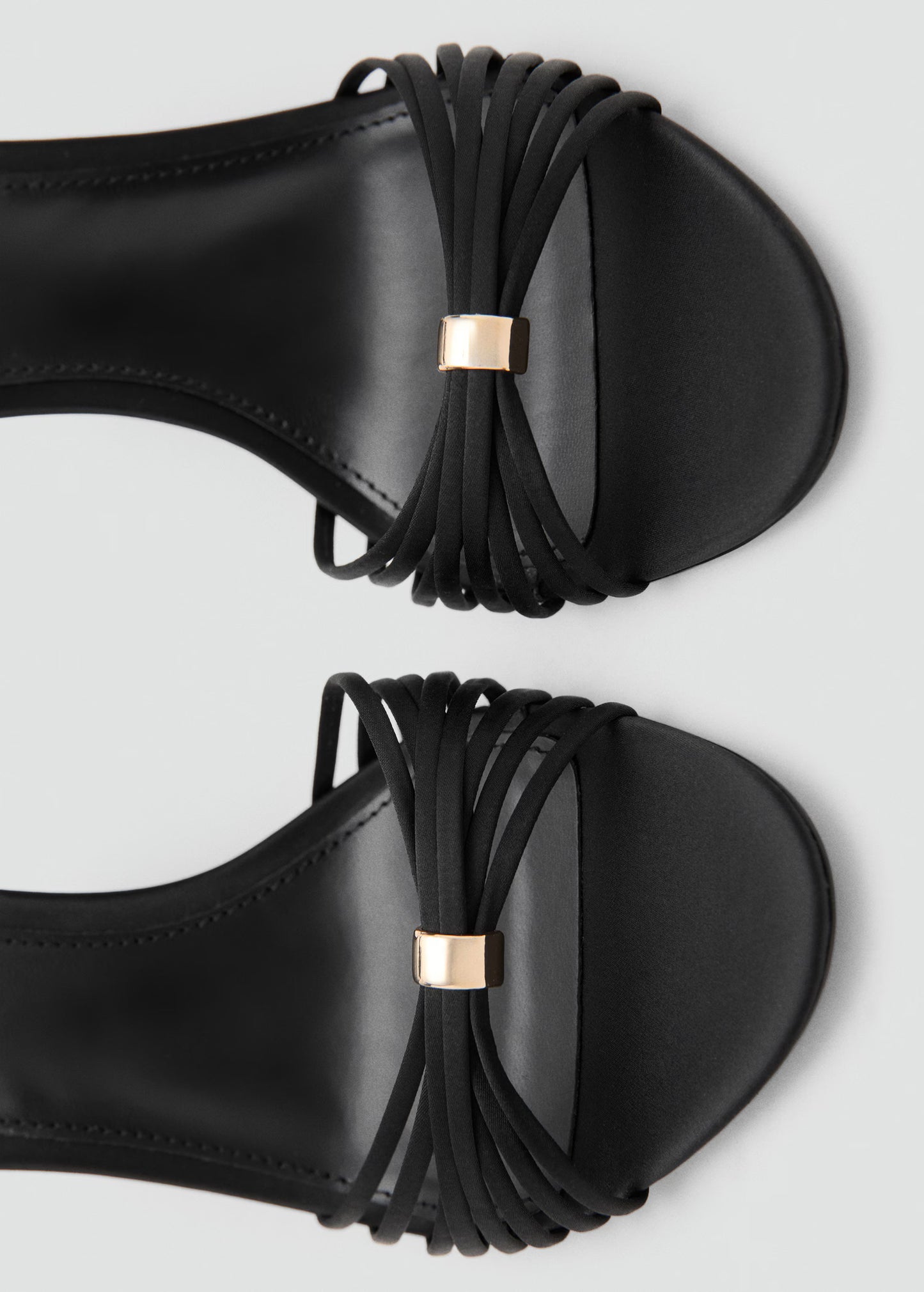 Heeled sandals with straps