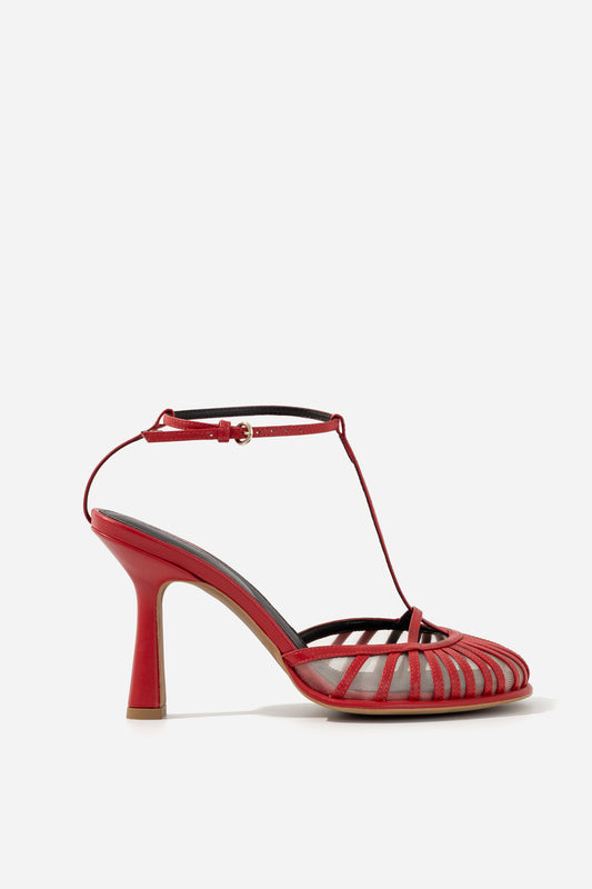 GOLDIE sandals red /9 cm/