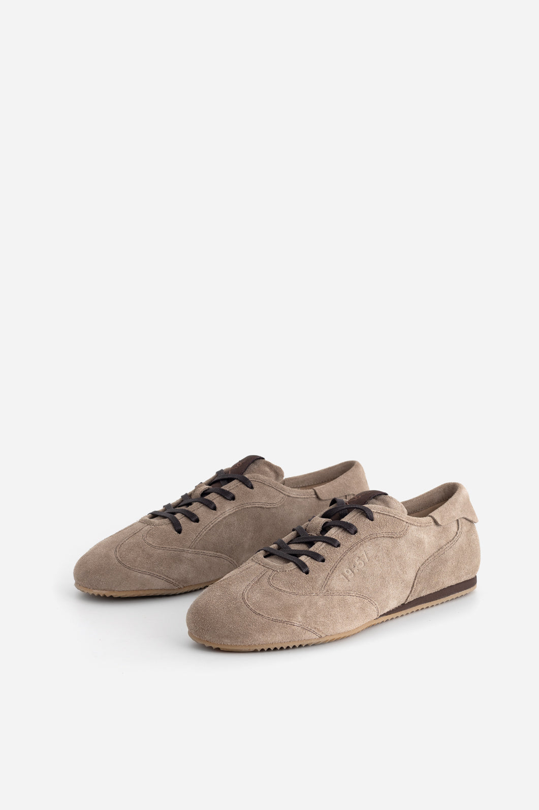 BOWLEY suede sneakers beige