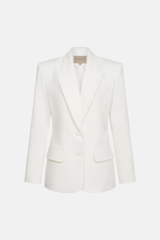 Single-breasted, fitted cotton jacket