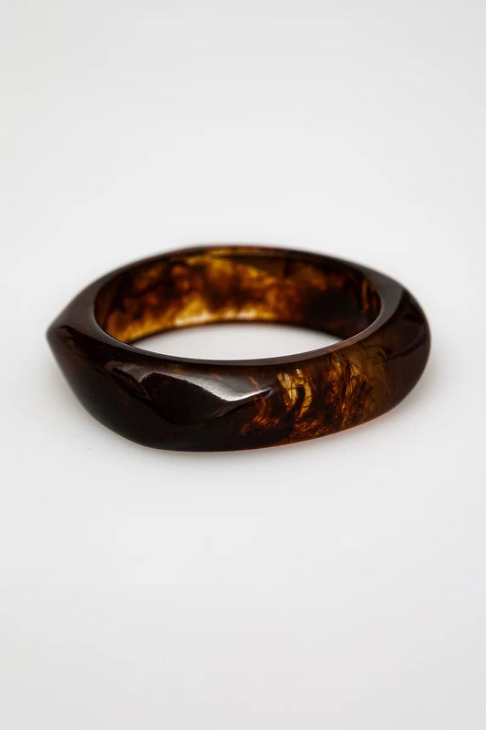 Massive chocolate-colored bracelet
