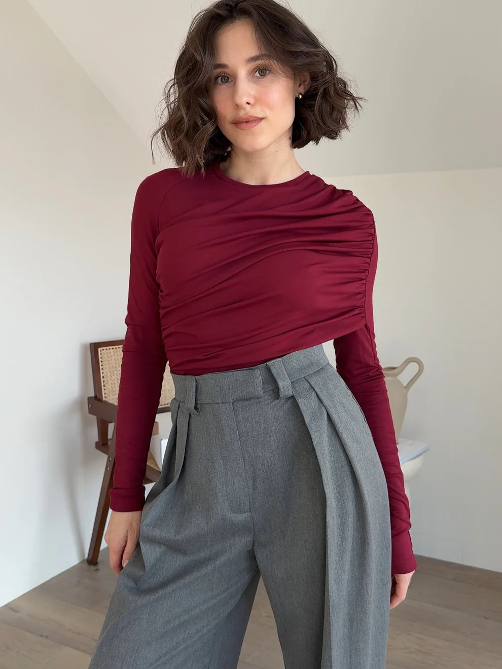 Body with drapery cherry