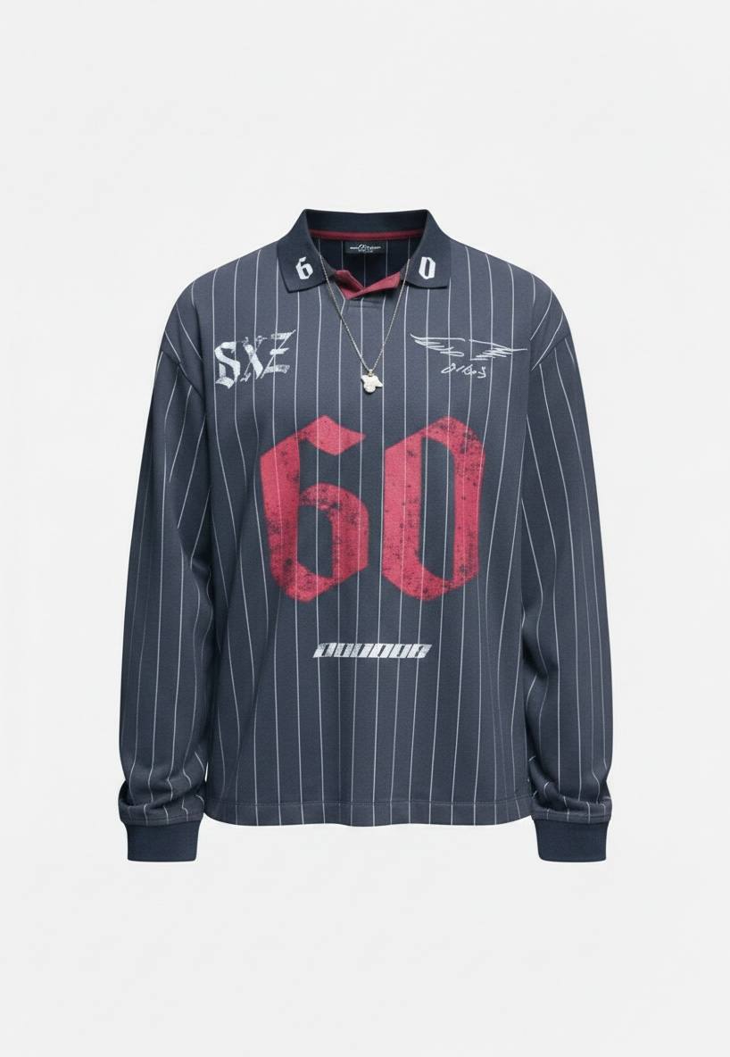 Longsleeve jersey 60 washed blue