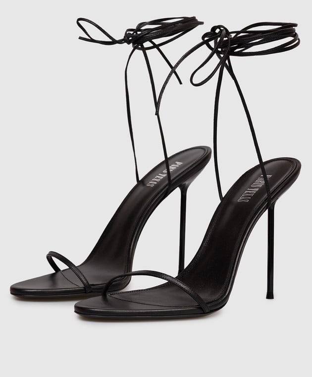 These black lace-up sandal