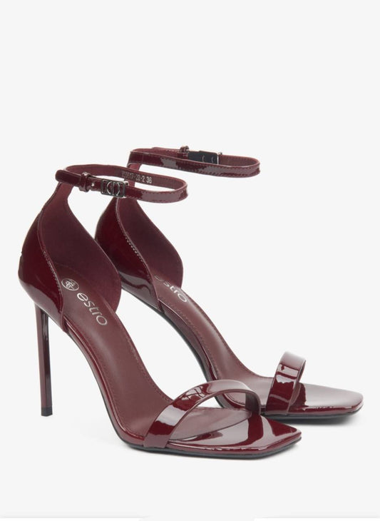 Burgundy sandals