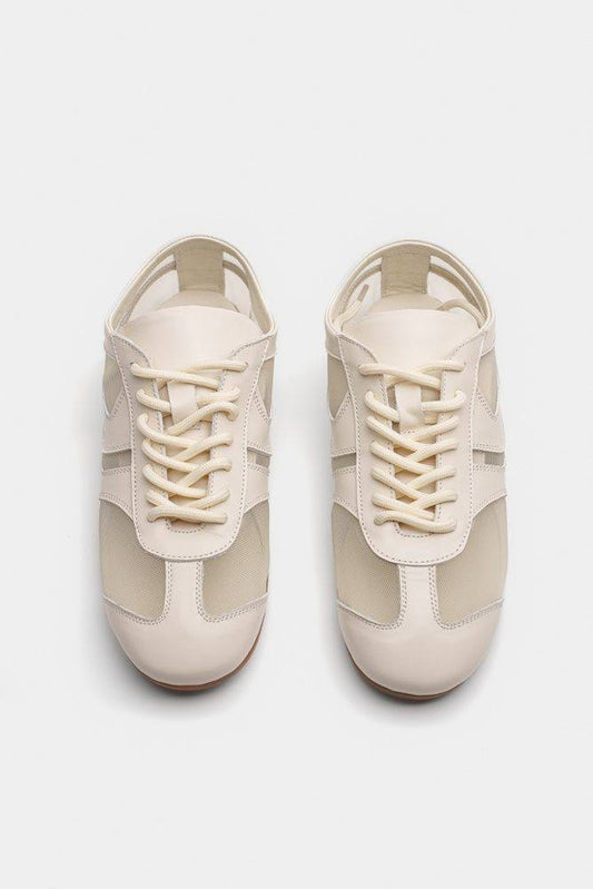 Beige mesh sneakers BLIX