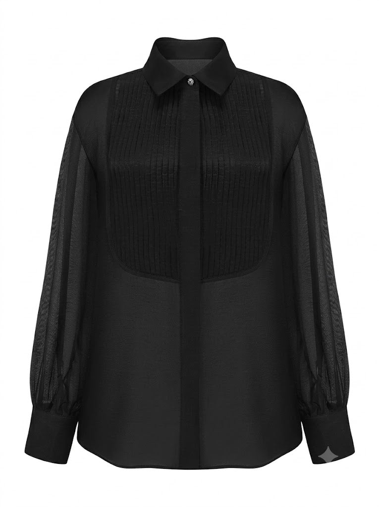 Black shirt with sleeves