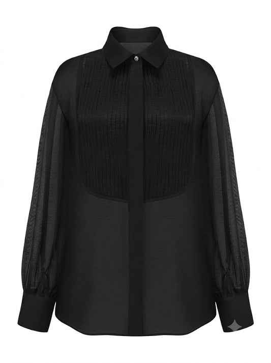 Black shirt with sleeves
