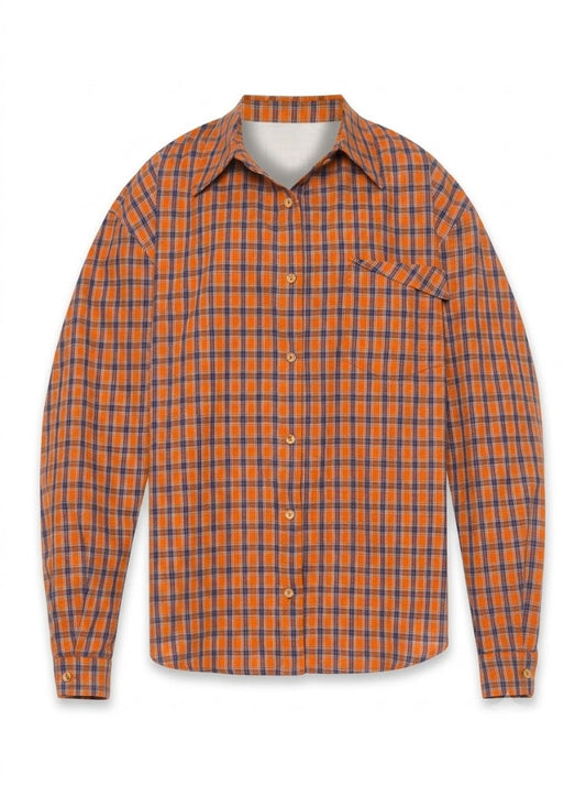 Freddy 2.0 orange checkered shirt