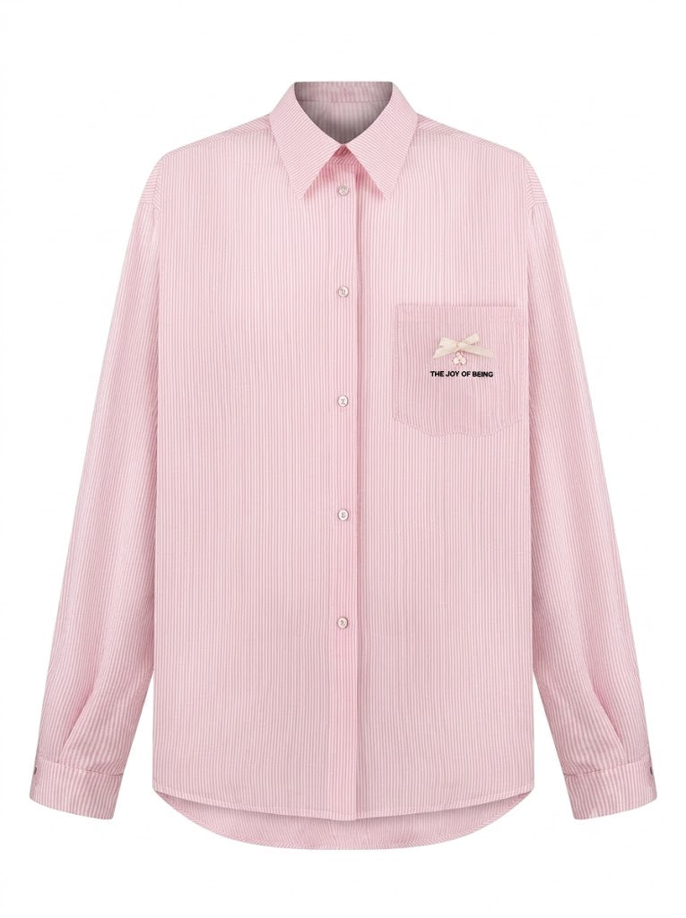 Pink striped shirt
