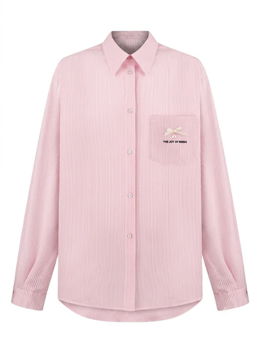 Pink striped shirt
