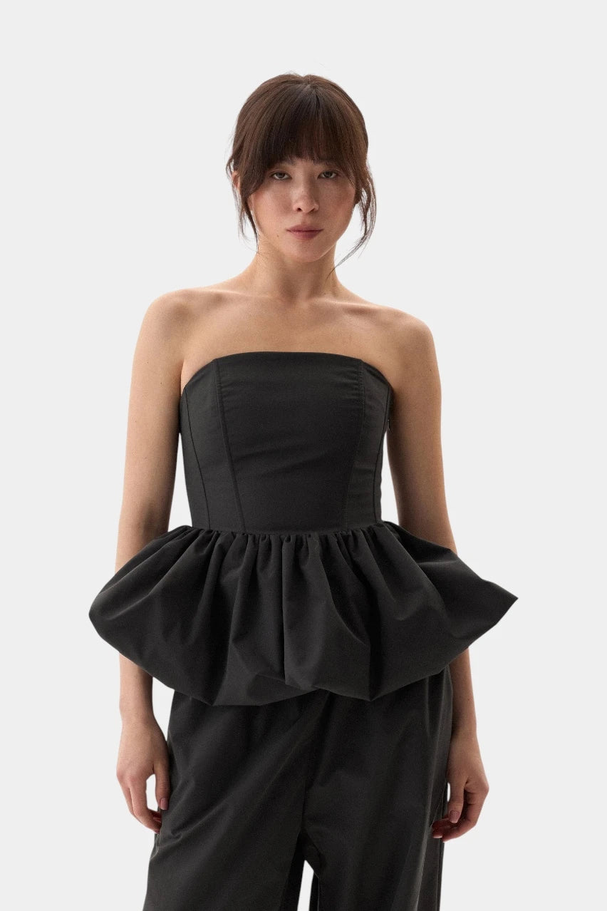 Cloud Black Corset Top