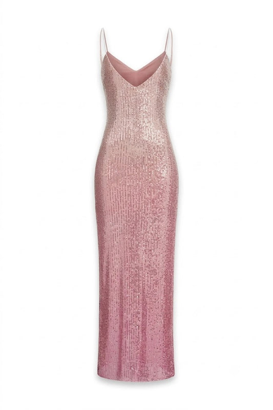 Violet Gold Glitter Dress
