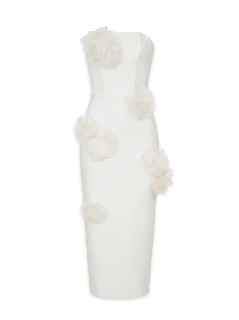 Nymphaea milky corset dress