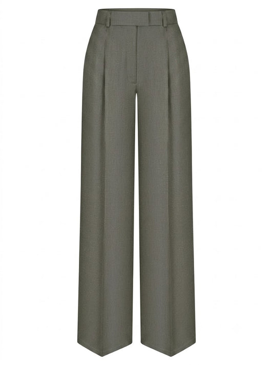 Flow olive trousers