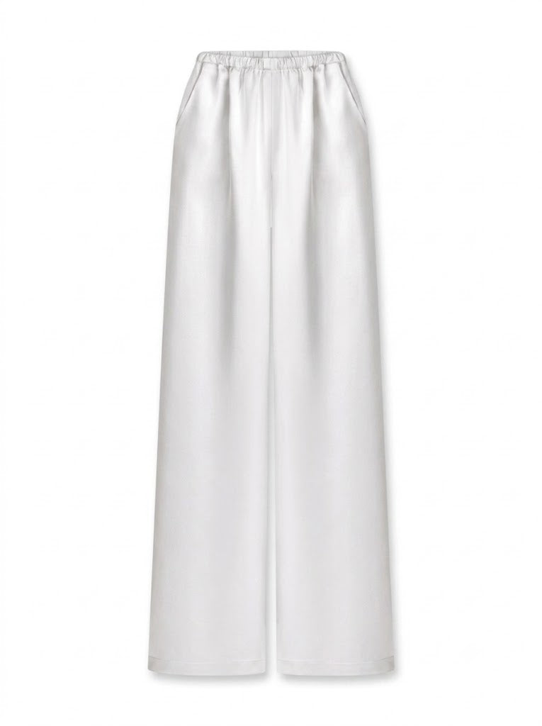Cream-colored Chinese-style trousers