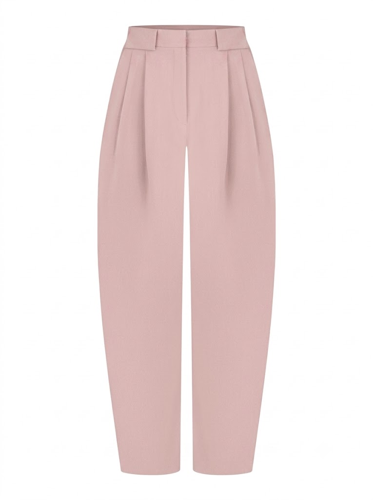 Pink baggy trousers