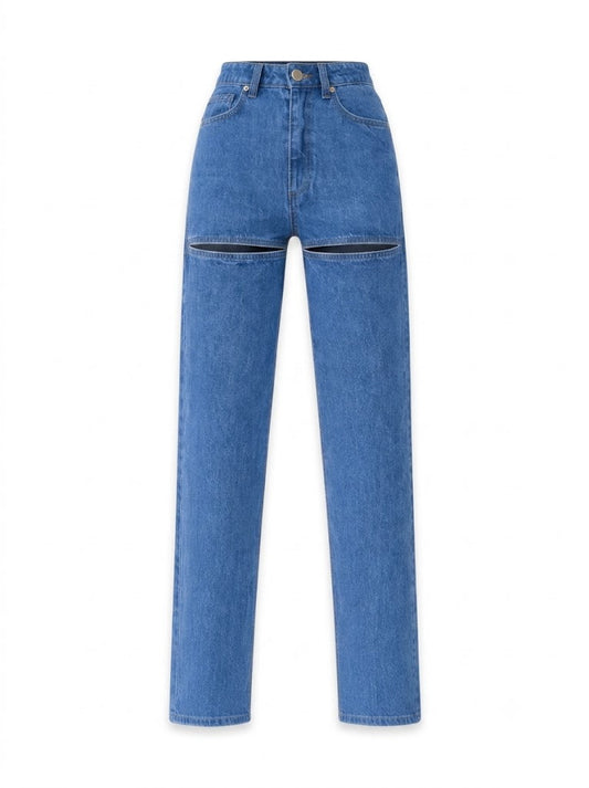 Rihanna's blue jeans
